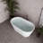54" Streamline Soaking Freestanding Tub With Internal Drain-108964852