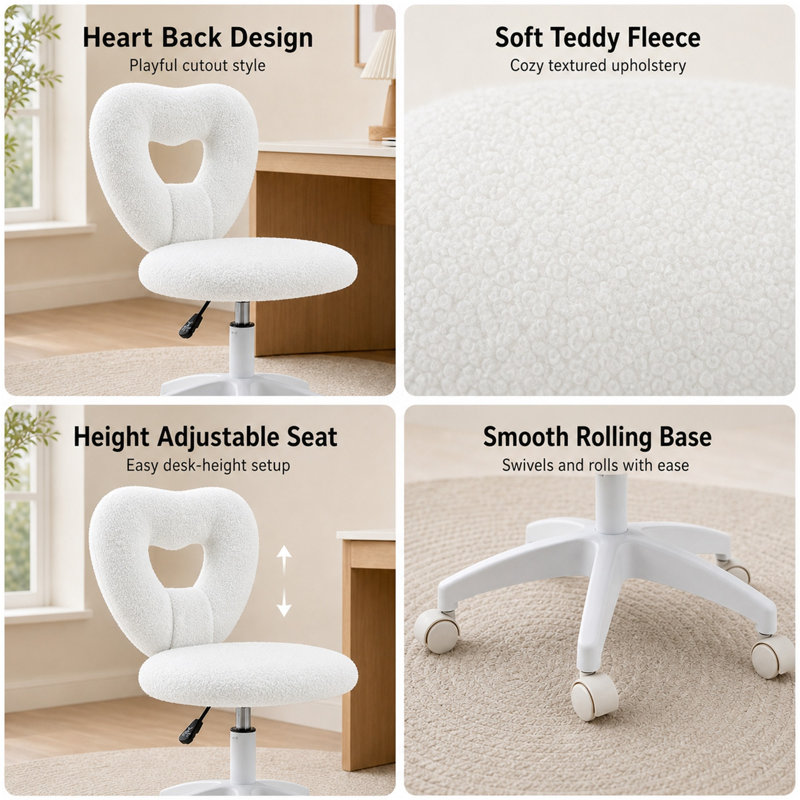 Fauteuil de bureau sans accoudoirs Durable, White