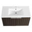Armoire de salle de bain 36 po avec lavabo en résine. Zone de révélation à fermeture douce, fixation murale. Rayures en option. Capacité de rangement suffisante. Ingress, Sense. Ample facilité-130629028