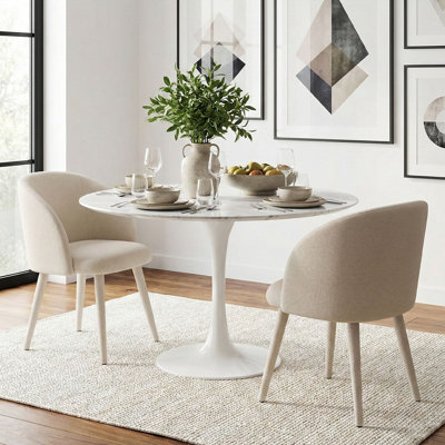 Modern Upholstered Dining Chairs With Arm