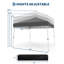 Auvent imperméable robuste et résistant - Abri d'extérieur de 3 x 3 m avec hauteur réglable, pieds inclinés, sac de transport - idéal pour la terrasse, le jardin, la plage - vert