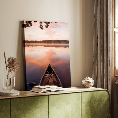 Lake At Dawn -Gallery Wrapped Cavas