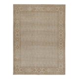 Distressed Homage Hand Knotted Wool Geometric Area Rug