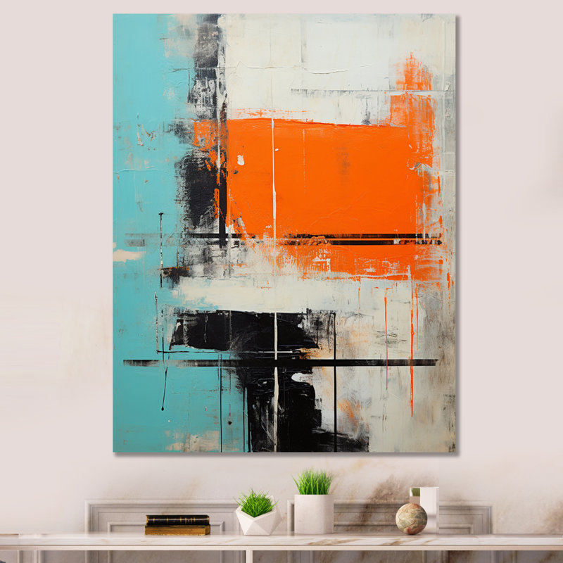 «Serene Submission Of Time Minimal Abstract I», peinture murale abstraite, H 40 po x l 30 po x P 1,5 po, Toile tendue