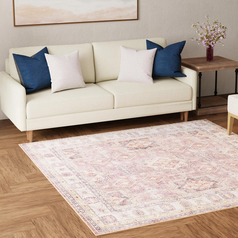 Bungalow Rose Ruth Timeless Rug, Carré 7 pi 10 po x 7 pi 10 po