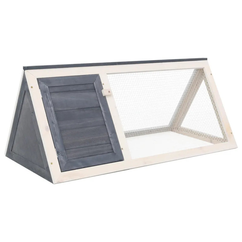 Teo Weather Resistant Rabbit Cage, Grey