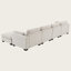 Canapé modulaire en forme de L de 130 po avec table pliante, charge, rangement, repose-pieds, chenille-265956223