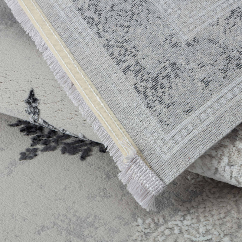 Machine Woven Grey Indoor Rug, Rectangle 120 x 170cm