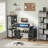 Reversible L Shaped Desk with Power Outlets and Fabric Drawers-1755578963