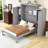 Wooden Murphy Bed with Shelves and Wardrobes-354532384-354532391