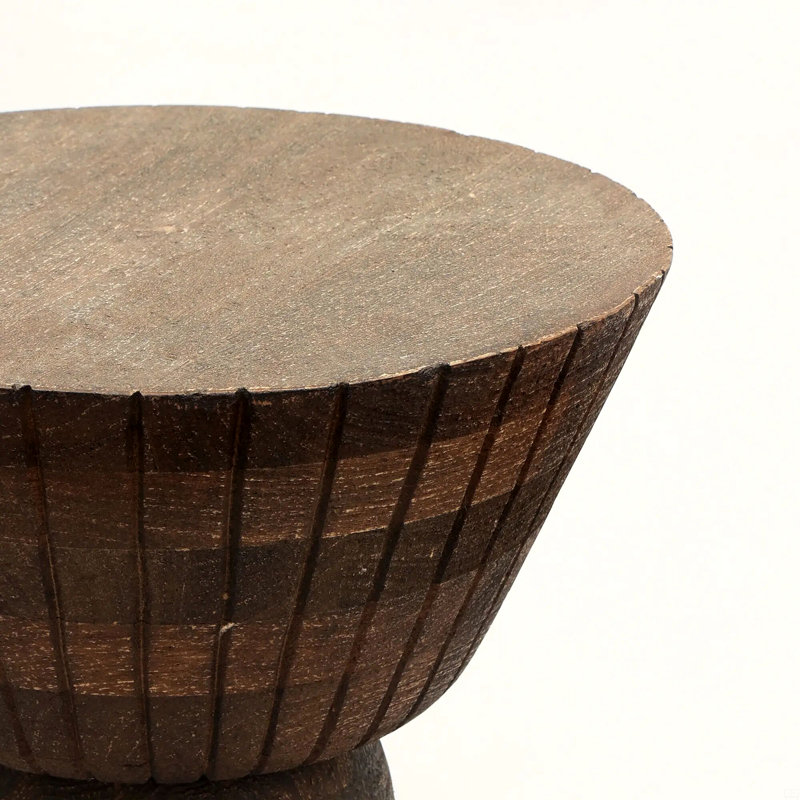 Table de bout décorative en bois - Table d'appoint - 16 x 16 x 22 po