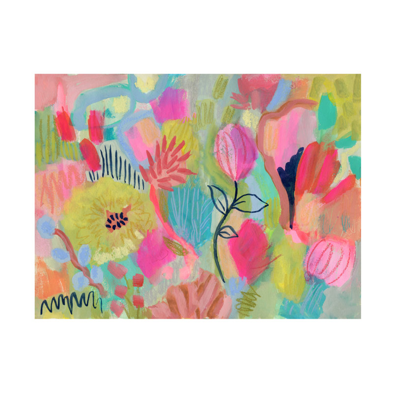 Art mural sur toile tendue - Suzanne Allard «Candy Garden», art mural pour salon, chambre à coucher ou bureau - 35 x 47