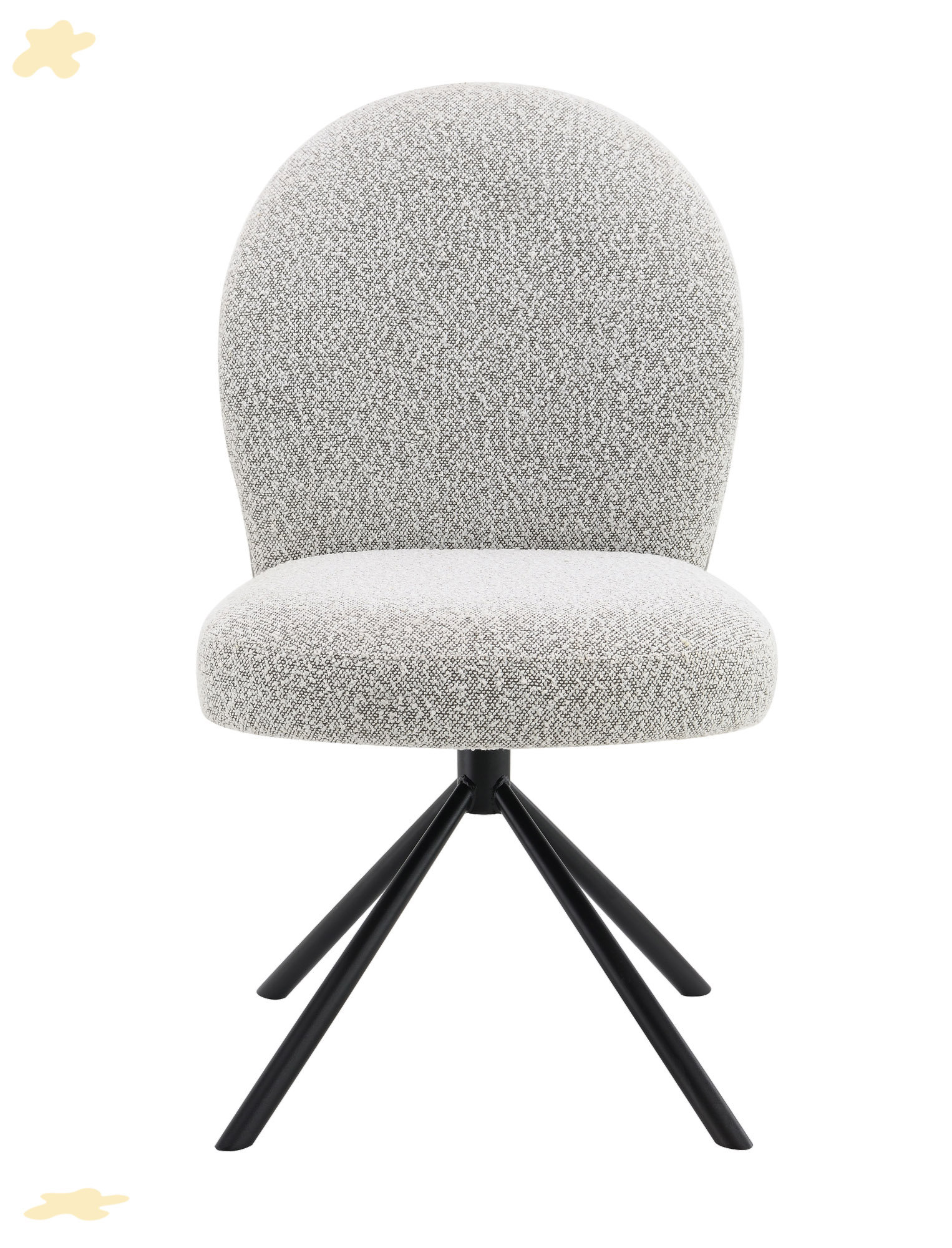 George Oliver Modern Boucle Side Chair With Swivel (Set Of 2) | Wayfair