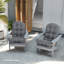 Ensemble de 2 coussins de chaise Adirondack, capitonnés