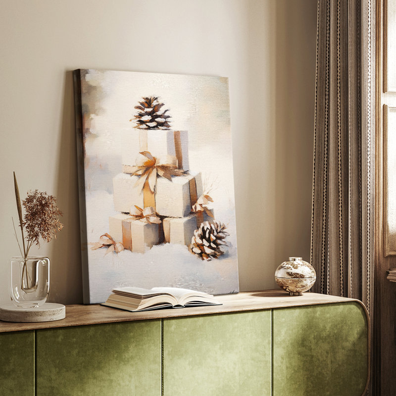 Art des Fêtes de Noël - Série 2-CCDXXI - Galerie Cavas sur mesure, H 60 po x l 40 po