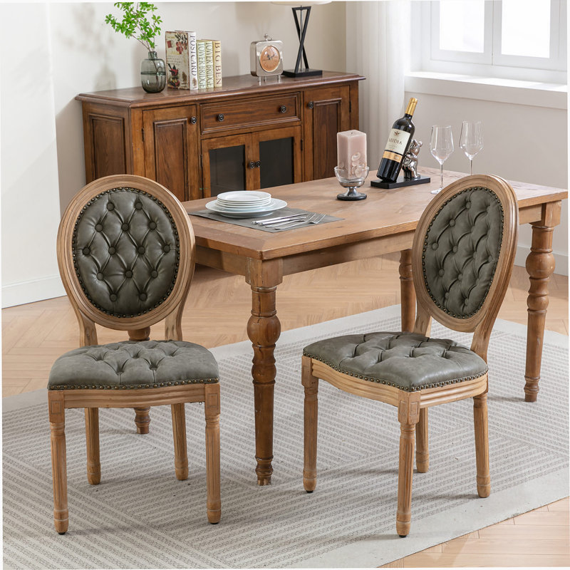 Cadre en bois massif de style français, peinture antique, boucle en PU tirée à la main