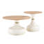 Ensemble de tables basses gigognes de forme ronde-130837478