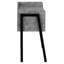 2 tables rectangulaires grises avec pieds en métal noir pour plus de stabilité et de style