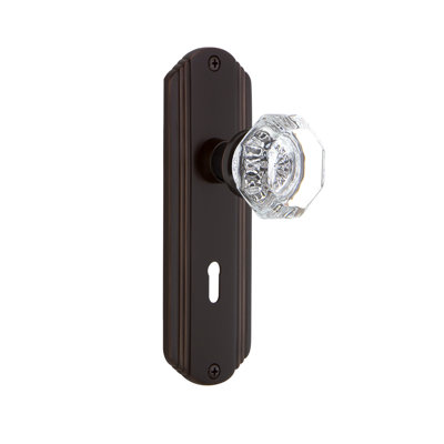 Deco Plate with Decorative Keyhole and Waldorf Door Knob