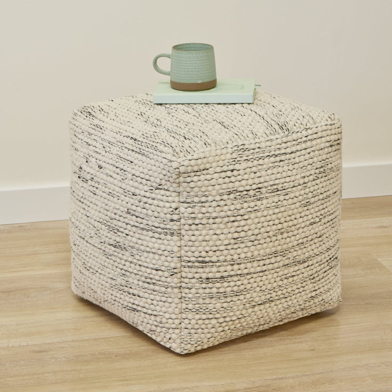 Rosilynn 45cm Wide Footstool Ottoman, Clay Marl