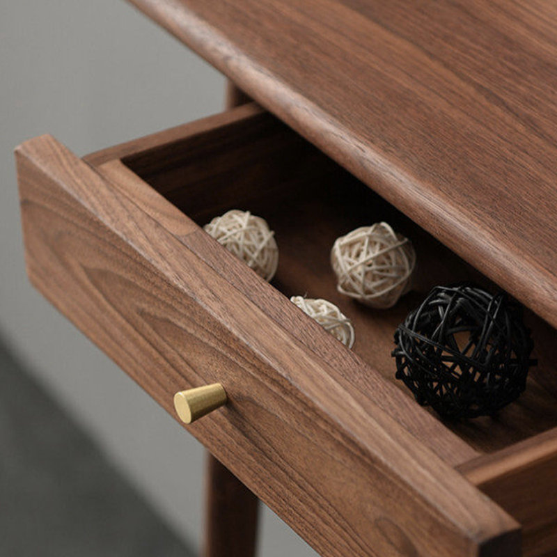 Console de style chinois simple classique brune, H 31,5 po x l 55,1 po x P 11,8 po, Brun