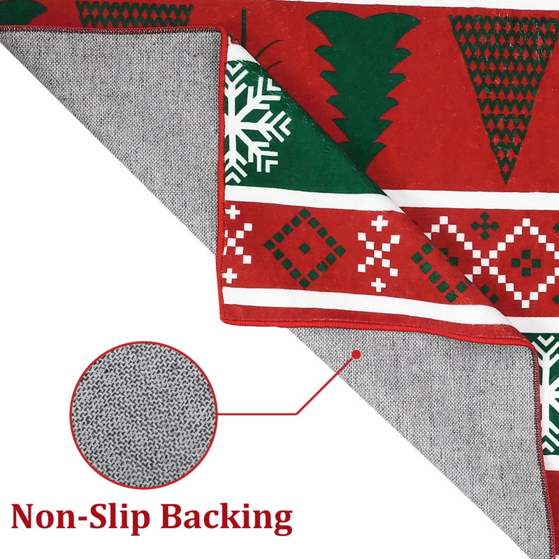 Geometric Washable Area Rug, 120*120cm