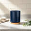 Porte-ustensiles de cuisine rotatif à 360 degrés pour comptoir, pot à ustensiles en céramique avec base en bois rotative, organisateur robuste pour les ustensiles de cuisine et les essentiels de cuisson, cadeau de maison élégant pour la pendaison de crémaillère