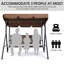 3 Person Porch Swing with Canopy-529386691