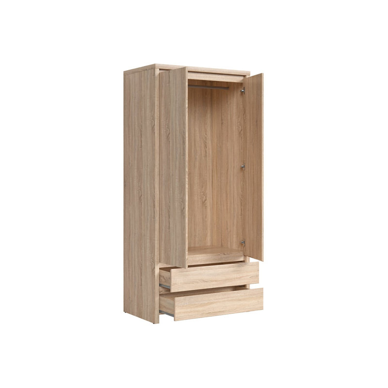 2 Door Manufactured Wood Wardrobe