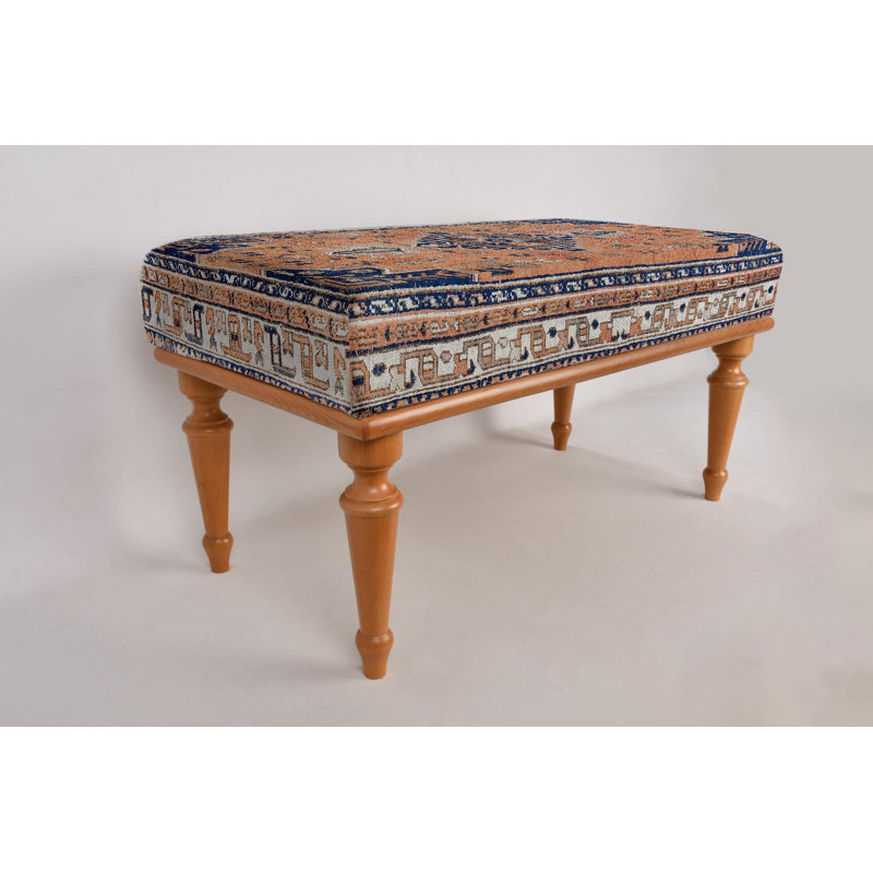 Frontdoor Bench, Desk Bench, Ottoman Bench, Upholstered Bench, Turkish Rug Bench, Kilim Bench, Home Decor Bench, Handmade Bench