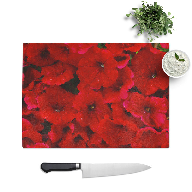 Seeing Flowers Chopping Board, 0.4cm H x 28.5cm W x 39cm L