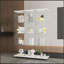 Vitrine en verre exquise avec plusieurs tablettes pour différentes pièces-1630390893