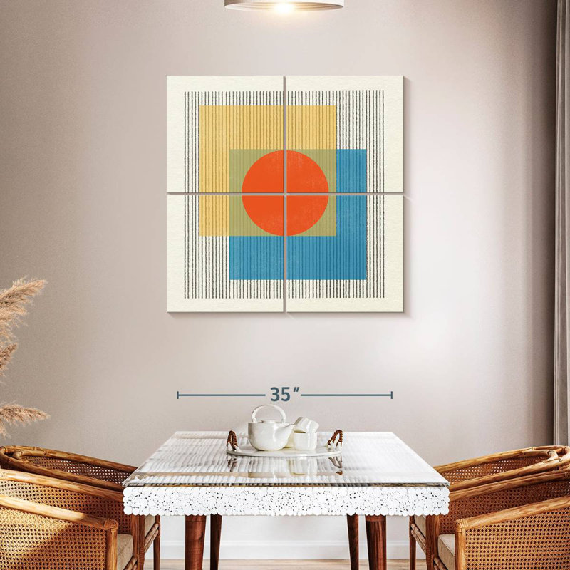 Objet moderne Mid-Century n ° 3, H 38 po x l 38 po