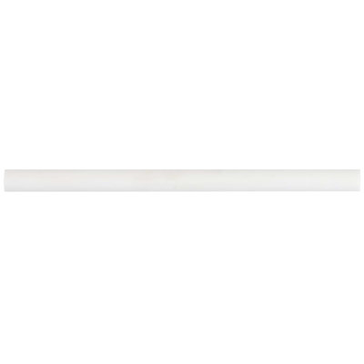 Bianco Dolomite .75x12 Honed Marble Pencil Liner