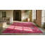 Hand Knotted Wool Area Rug in Pink