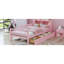 Lit simple rose avec structure et tiroirs de rangement spacieux avec tête de lit fonctionnelle-694115255