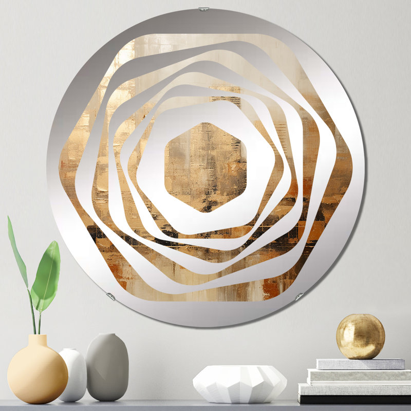 Garette - Miroir décoratif Amorphe, 31,4 po x 31,4 po