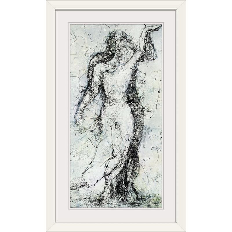 « inséparable », impression, Cadre blanc, H 44 po x l 26 po x P 1 po