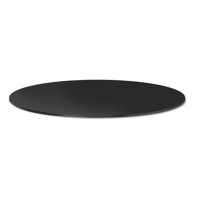 30" Melamine Shelf for Folding Round Racks, Black