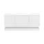 Meuble-lavabo mural 48 po, meuble-lavabo flottant en MDF avec 3 tiroirs et tablette inférieure ouverte, meuble-lavabo peint en blanc avec design sans poignée, comptoir en composite