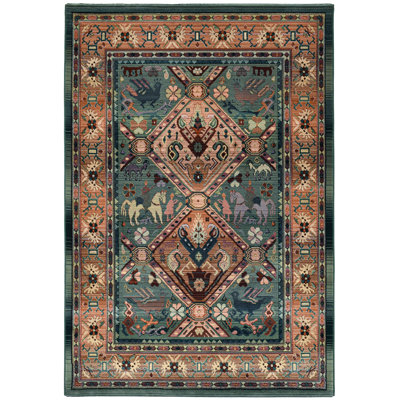 Pip Flatweave Green Rug