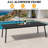 Cyanni 10 - Person 94.5'' L Outdoor Dining Set with Umbrella Hole-714134021