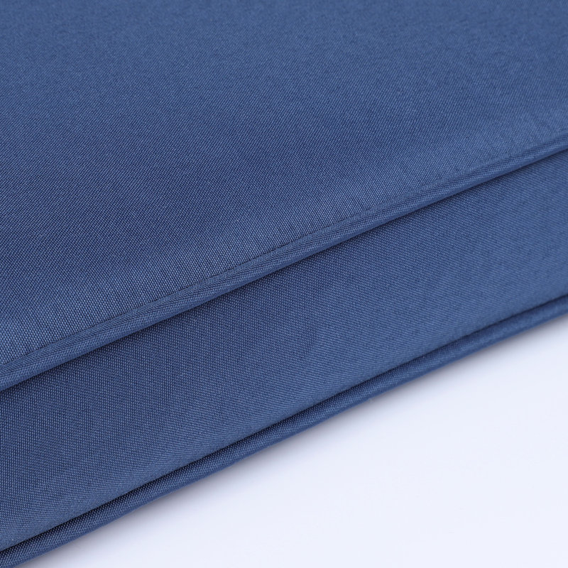 2Pcs Navy Blue Chaise Cushions, Cloth, Protected, Zippered Removable Covers, Elastic Sponge Filling Patio Lounge Cushions - Blue, Strong , & Fade , Zipper Covers For Easy Cleaning, High Resilience