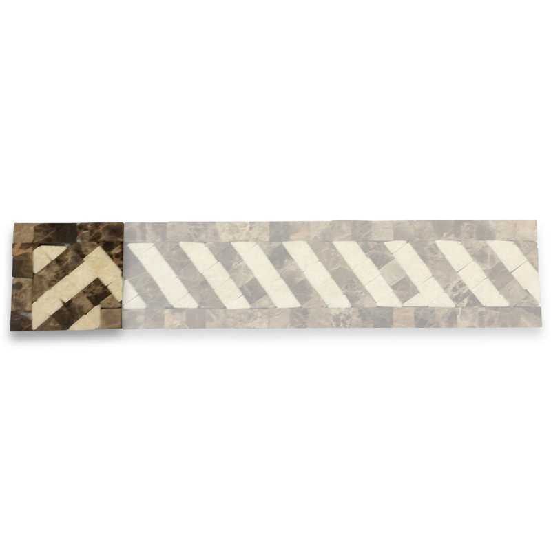 2'' x 2'' Matte Marble Decorative Accent Tile