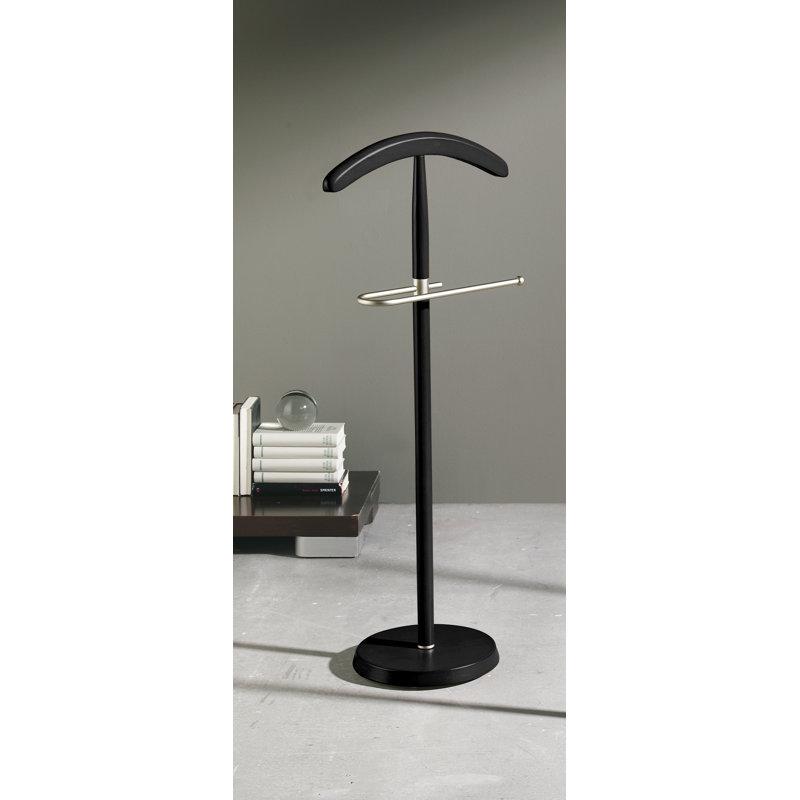 Newlon Freestanding Valet Stand, Black