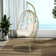 Hanging Egg Chair With Stand Indoor Outdoor Pe Wicker Swing Hammock Chair With Washable Cushion For Patio Bedroom Balcony Garden