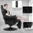 Faux Leather Swivel Recliner-46773499