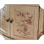 Armoire de coin en bois manufacturé beige