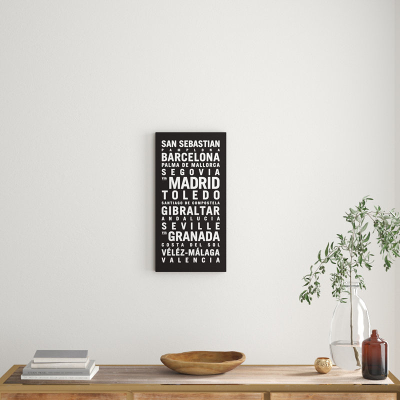 Tram Scrolls - Wrapped Canvas Print, 61cm H x 31cm W x 3.8cm D