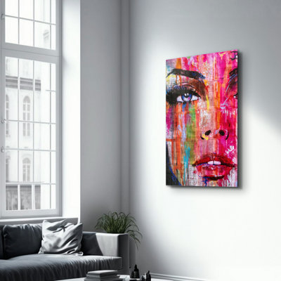 Peinture décorative en verre trempé